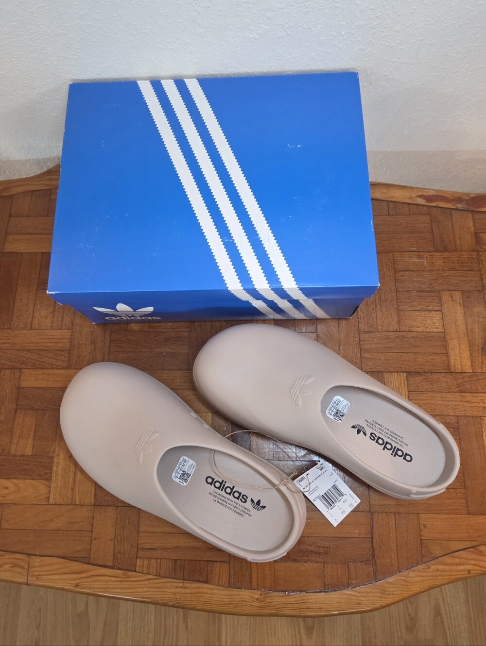 NWT Adidas Originals Adifom Stan Mule Platform Clogs in Wonder Taupe - Size 8 - Picture 5 of 13